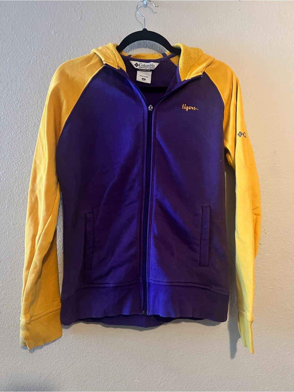 LSU Tigers Columbia Jacket Women’s M Fleece VTG College Louisiana
